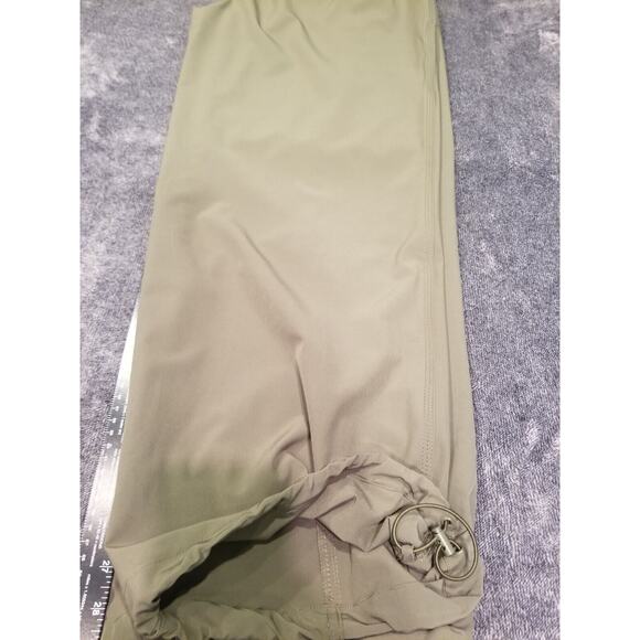 Rachel Zoe Women's‎ Sz Large Army Green Straight Wide Leg Jogger Pants - Picture 10 of 10